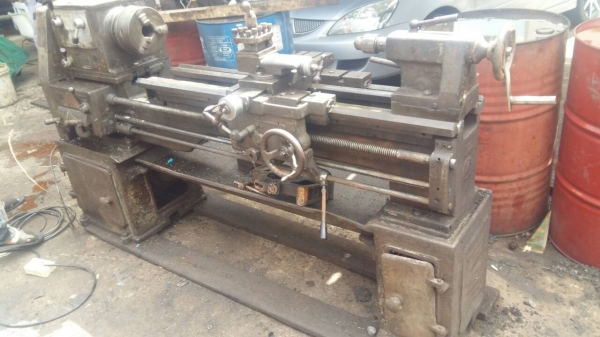 แท่นกลึง ต้าชิง 6 ฟุต 3 เพลา เกียร์บล็อก พร้อมใช้งาน สภาพสวย ๆ ไฟบ้าน 78,000