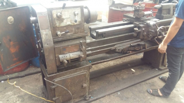 แท่นกลึง ต้าชิง 6 ฟุต 3 เพลา เกียร์บล็อก พร้อมใช้งาน สภาพสวย ๆ ไฟบ้าน 78,000