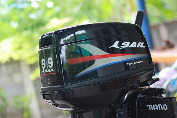 เครื่องใหม่เกาะกล่อง9.9หางสั้น sail