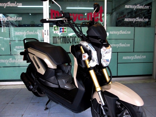 zoomer สีน้ำตาลดำ สีสวยไม่ค่อยซ้ำใคร รถเดือน เมษายน ปี 57 ไมล์ 5 พันโล โปรโมชั่น แถม 3 รายการ 36900