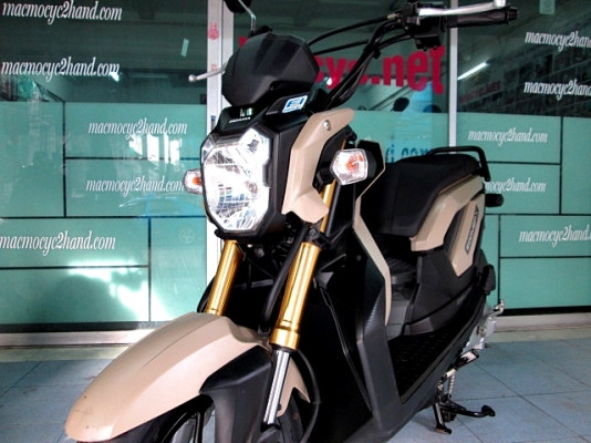 zoomer สีน้ำตาลดำ สีสวยไม่ค่อยซ้ำใคร รถเดือน เมษายน ปี 57 ไมล์ 5 พันโล โปรโมชั่น แถม 3 รายการ 36900