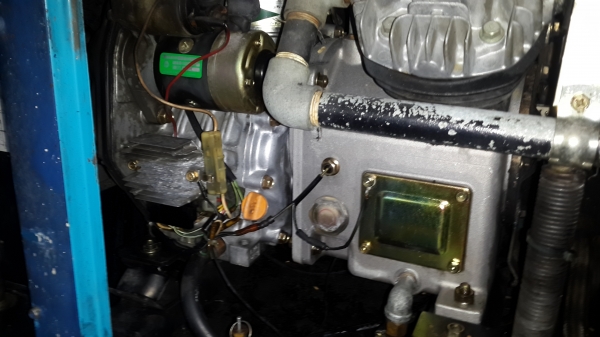 ปั้มลมสนาม Meiji 6 แรง เครื่องยันมาร์ดีเซล รหัสสินค้า O - 5