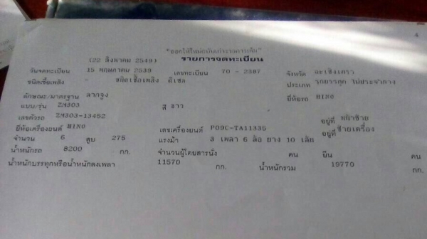 หัวลาก HINO ZM 303 - PO9C 280Hp 2เพา หัวพร้อมหางพื้นเรียบ 3คาน สภาพดีสวยกริบทั้งคัน ทะเบียนพร้อมโอน ราคา 890,000บ ต่อรอง
