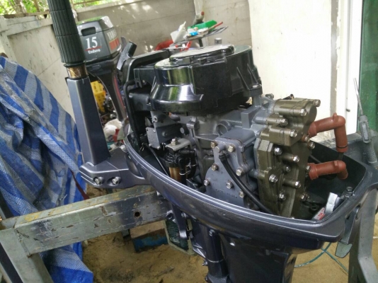 Yamaha15/2strokeหางสั้นพร้อมใช้งาน