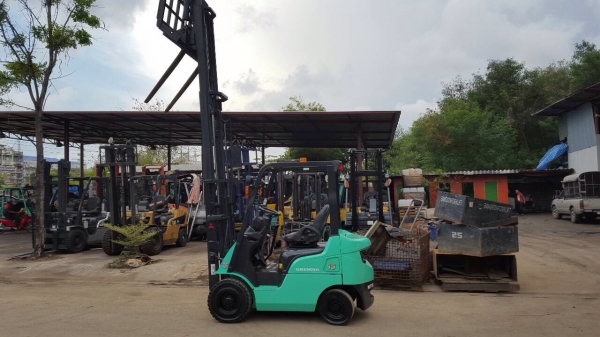 รถยก MITTSUBISHI 1.5 TONS เสาสูง 4.50 เมตร เครื่องดีเซล เกียร์ธรรมดางาเทได้ ***** 245,000 ******