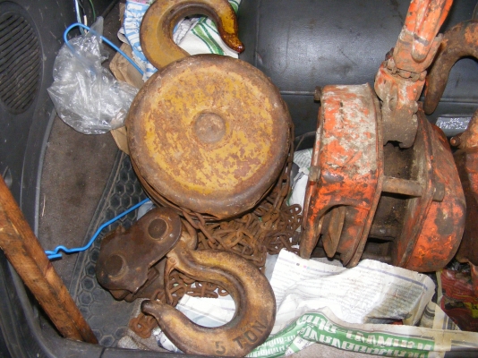 รอก 5 ตัน สีส้ม  ไม่มีโซ่ 3500 บาท ส่งฟรีทั่วประเทศ