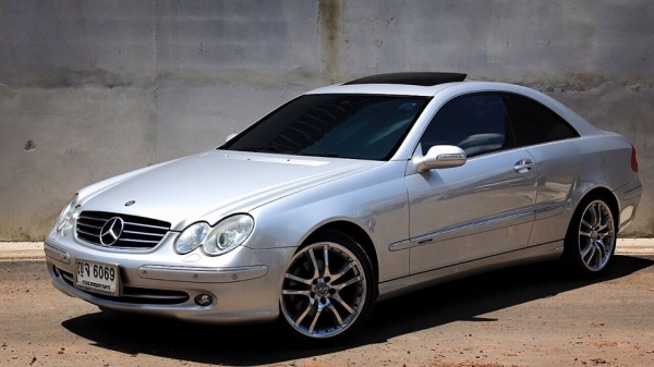 Promotion‼️ ราคาถูกเวอร์ๆ ขาย BENZ CLK 240 รุ่น AVANTGARDE ปี2003 สีบรอนซ์เงิน SUNROOF