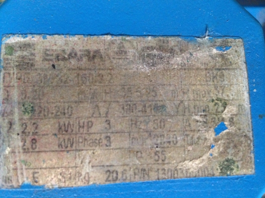 ขายปั้มน้ำหอยโข่งหัวปั้มสแตนเลส Ebara 3HP. 380V สภาพสวย วิ่งนิ่ม พร้อมใช้งาน ขายปั้มน้ำหอยโข่งหัวปั้มสแตนเลส Ebara 3HP. 380V สภาพสวย วิ่งนิ่ม พร้อมใช้งาน