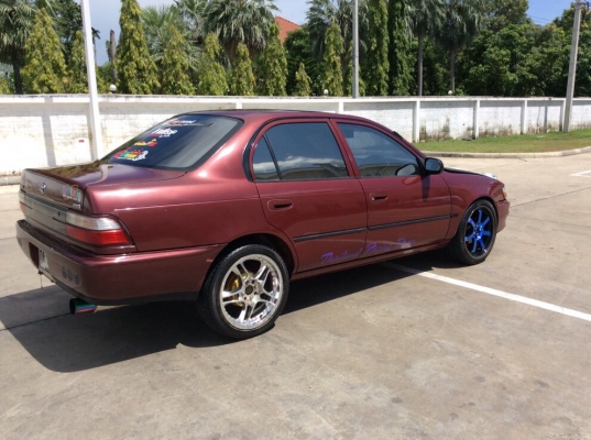 ขายรถ โตโยต้า สามห่วง 1.3 GXi ปี 95 เครื่องหัวฉีด 1.3 เกียร์ธรรมดา ติดแก๊ส LPG ระบบหัวฉีดถังโดนัท เพาเวอร์ กระจกไฟฟ้า ภายในเดิมๆแอร์เย็น ตัวถังเดิมๆไม่มีชน สีเต็มเงามีริ้วรอย แม็กขอบ17" รถขับดี พร้อมใช้งาน ภาษีปี59 ขายถูกครับ