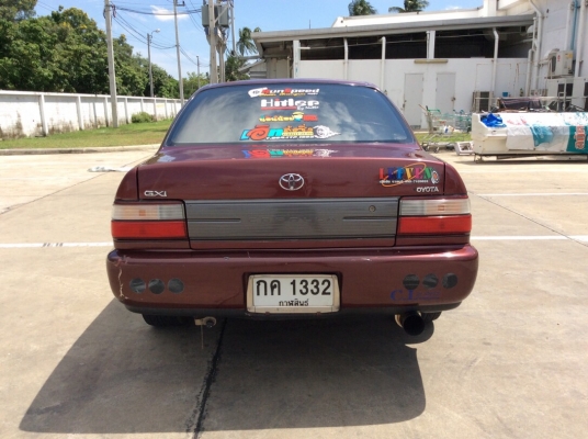 ขายรถ โตโยต้า สามห่วง 1.3 GXi ปี 95 เครื่องหัวฉีด 1.3 เกียร์ธรรมดา ติดแก๊ส LPG ระบบหัวฉีดถังโดนัท เพาเวอร์ กระจกไฟฟ้า ภายในเดิมๆแอร์เย็น ตัวถังเดิมๆไม่มีชน สีเต็มเงามีริ้วรอย แม็กขอบ17" รถขับดี พร้อมใช้งาน ภาษีปี59 ขายถูกครับ