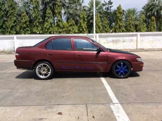 ขายรถ โตโยต้า สามห่วง 1.3 GXi ปี 95 เครื่องหัวฉีด 1.3 เกียร์ธรรมดา ติดแก๊ส LPG ระบบหัวฉีดถังโดนัท เพาเวอร์ กระจกไฟฟ้า ภายในเดิมๆแอร์เย็น ตัวถังเดิมๆไม่มีชน สีเต็มเงามีริ้วรอย แม็กขอบ17" รถขับดี พร้อมใช้งาน ภาษีปี59 ขายถูกครับ