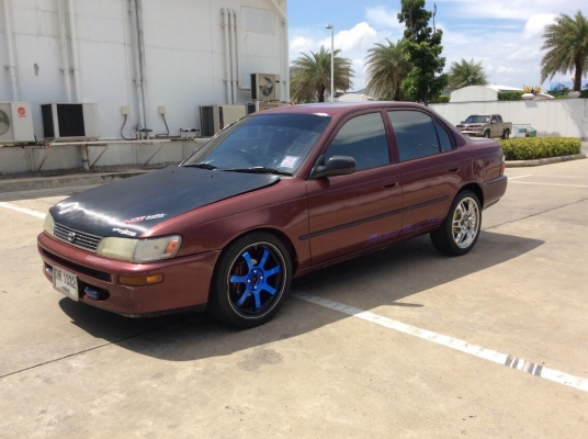 ขายรถ โตโยต้า สามห่วง 1.3 GXi ปี 95 เครื่องหัวฉีด 1.3 เกียร์ธรรมดา ติดแก๊ส LPG ระบบหัวฉีดถังโดนัท เพาเวอร์ กระจกไฟฟ้า ภายในเดิมๆแอร์เย็น ตัวถังเดิมๆไม่มีชน สีเต็มเงามีริ้วรอย แม็กขอบ17" รถขับดี พร้อมใช้งาน ภาษีปี59 ขายถูกครับ