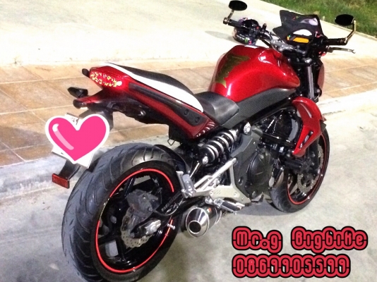 Red Devil Er6n ABS ปี11 สีแดงตัวสุดท้าย แต่งเต็ม สีสวยกริ้ป ยางสวย สภาพนางฟ้า ทะเบียนสวย 149000