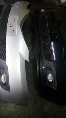 mazda กันชนหน้า พร้อมสปอร์ตไลท์ใต้กันชน mazda3 มาสด้า3 สภาพใหม่ไม่มีซ่อม