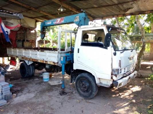 6ลัอติดเครน 2.9 ตัน....117แรง HINO FB. เครื่องWO4D. รถสภาพดี. เตรนสวย