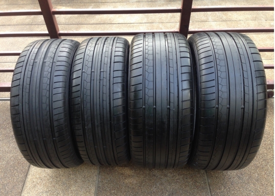 ยาง Dunlop Sportmaxx หน้า 235 45 18 หลัง 265 45 18 ปี12 ดอก95\% ดอกเต็ม ไม่ปะ ไม่บวม ใช้อีก 2ปีสบายๆ