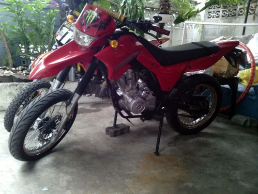 ขายวิบาก ใหญ่ LF200 ปี2014ไมค์ดิจิตอล เครื่อง4จังหวะ200ccสตาทมือ+เท้า สีสวย ใส่ล้อโตยางใหญ่ใหม่2เส้น