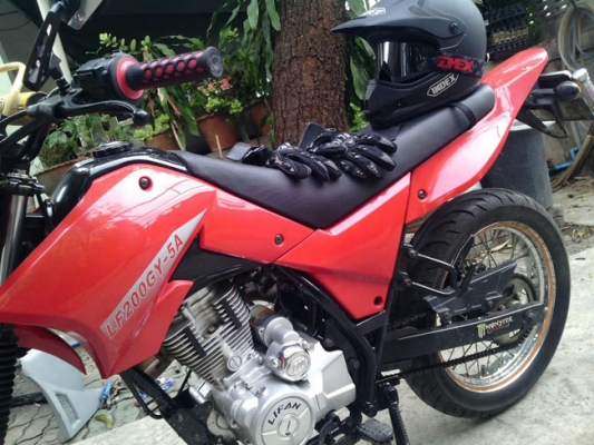 ขายวิบาก ใหญ่ LF200 ปี2014ไมค์ดิจิตอล เครื่อง4จังหวะ200ccสตาทมือ+เท้า สีสวย ใส่ล้อโตยางใหญ่ใหม่2เส้น