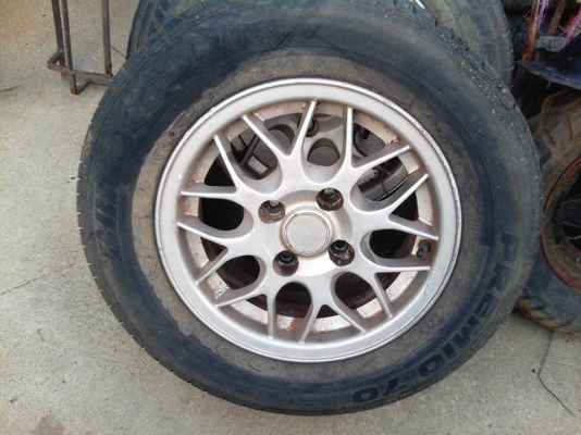 ขายล้อขอบ13กว้าง5.5นิ้ว 4รู100 ET38