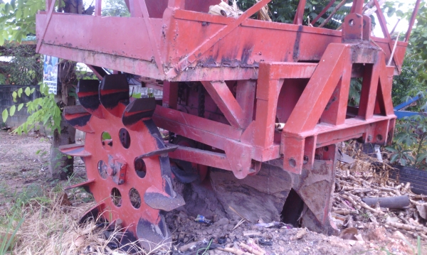 หางปลูกอ้อย แบบร่องคู่ ระยะ 40 ซม.