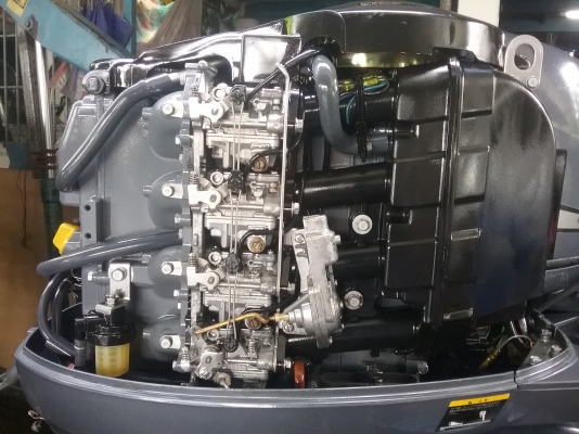 เครื่องเรือ yamaha 50hp fourstroke ทริมไฟฟ้าสวยๆครับ