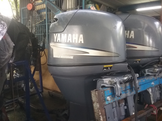 เครื่องเรือ yamaha 50hp fourstroke ทริมไฟฟ้าสวยๆครับ