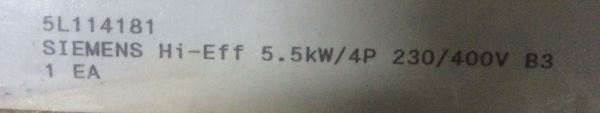 ขายมอเตอร์ประสิทธิภาพสูง 7.5 HP 5.5 Kw 3 Phase Hi-Effiicaincy ขายมอเตอร์ประสิทธิภาพสูง 7.5 HP 5.5 Kw 3 Phase Hi-Effiicaincy