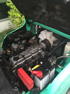 รถยกโฟร์คลิฟท์ 1 ตันยี่ห้อMITSUBICHI (รุ่นใหม่ล่าสุด) เสายกสูง 3 เมตร