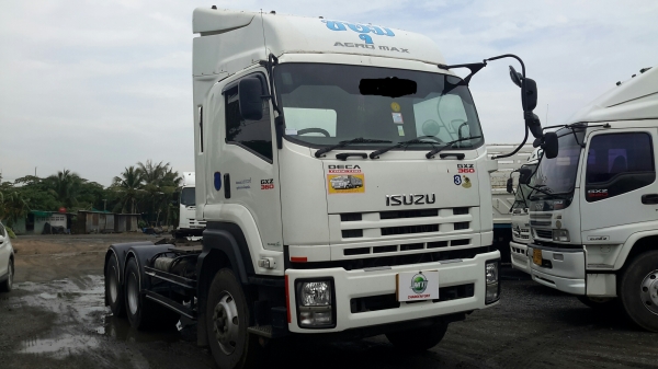 รถหัวลาก Isuzu รุ่น GXZ77NF1H 360 แรงม้า ปี 55 สภาพสวย พร้อมใช้งาน สนใจติดต่อเอ็ม ที เจริญยนต์ สาขาป