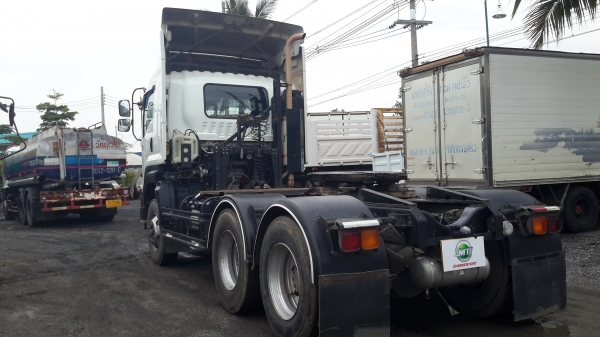 รถหัวลาก Isuzu รุ่น GXZ77NF1H 360 แรงม้า ปี 55 สภาพสวย พร้อมใช้งาน สนใจติดต่อเอ็ม ที เจริญยนต์ สาขาป