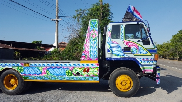 ขายรถเทรลเลอร์ 10 ล้อ ISUZU ROCKY JUMBO 2 เพลา เครื่อง PE=235 แรงม้า บรรทุกรถเกี่ยวข้าว