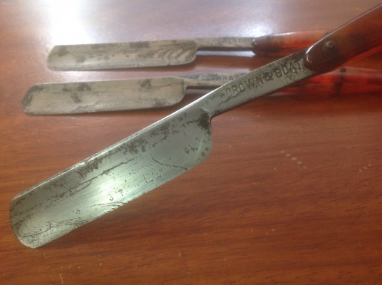 ขายมีดโกนโบราณ Crown &amp; Goat เก่าเก็บ ราคานี้พิเศษรวมจัดส่ง