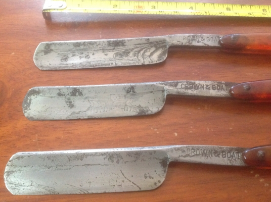 ขายมีดโกนโบราณ Crown &amp; Goat เก่าเก็บ ราคานี้พิเศษรวมจัดส่ง