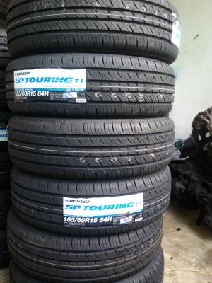 ยางใหม่ 185 60 15 dunlop ขอบ 15