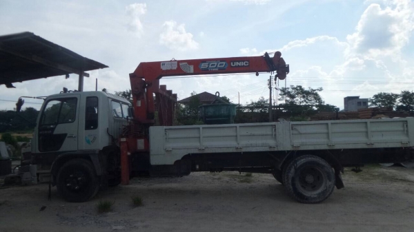ขาย HINO  FF3H 195 เครน UNIC 5 ตัน กระบะบรรทุก สภาพสวยพร้อมใช้งาน