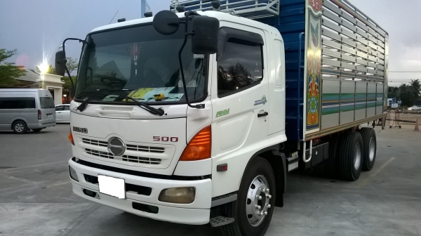 ขาย HINO MEGA500 220แรงม้า 10ล้อ ปี52กระบะบบรรทุกสภาพเดิมสวยพร้อมใช้งาน