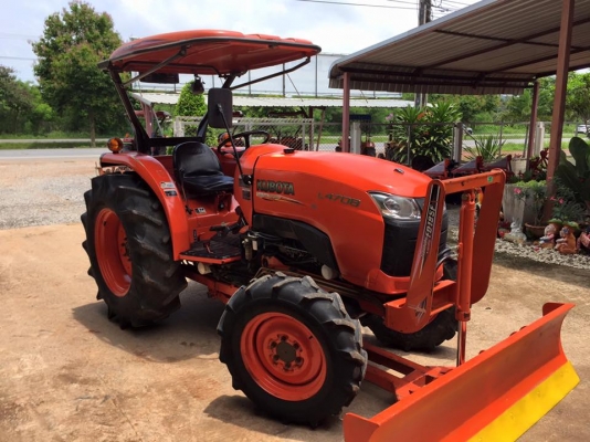ขายรถไถ Kubota L4708(4WD) พร้อมใบมีดและผานบุกเบิกช้างDP224F รถพร้อมใช้งาน