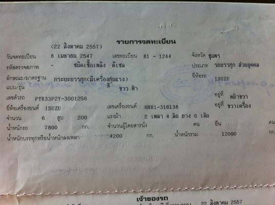 ขาย  ISUZU FORWARD    FTR  200 HP  กระบะบรรทุกยาว 7.20 เมตร สภาพสวยพร้อมใช้งาน