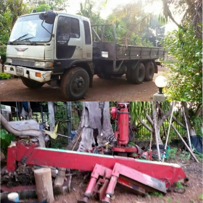 ขาย10 ล้อ HINO3H FL 195 แรง เครนtadano 3.5 ตัน 4 ปอก 3 ชัก ทำสีขาวทั้งคัน เรียบร้อยพร้อมใช้งาน แชชซีสวย พ.เพาเวอร์ เบรคทิ๊ฟฟี่