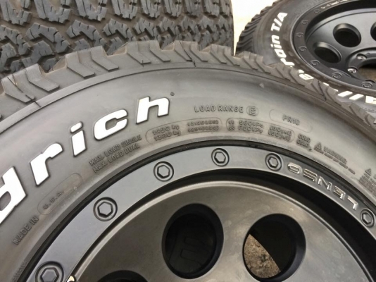 BF Goodrich All-Terrain 265 70 r17 + แม็ก Lenso Max1 ET-0