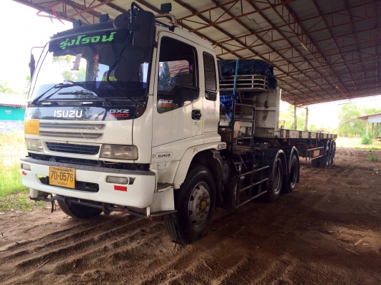 ขายด่วน. สิบล้อหัวลากพร้อมหางสามเพลา พนัส. Isuzu. Dega 270. ปี49. สภาพพร้อมใช้งาน