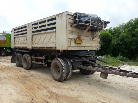 ขายหางพ่วง 3 เพลาแท้ดั้ม สามมิตร 3 รั้ว