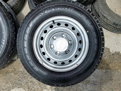 ขายล้อกะทะ(ป้ายแดง)15 6รูยาง215/70/15 ปี 2015  4 ล้อ