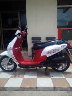 Yamaha Fiore สีขาวแดง รถอย่างสวย สภาพดี รถเดิมๆ ประหยัดน้ำมัน