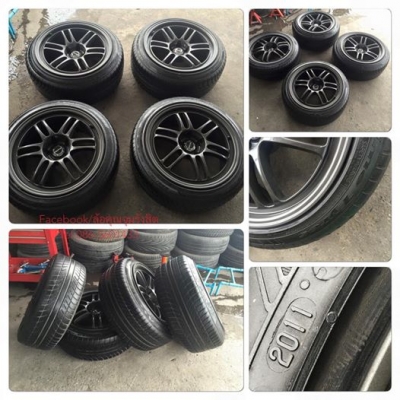 ขายล้อ 18 RPF1 หน้า8.5-หลัง10" 5รู114 พร้อมยาง ปี11 ราคา13,500฿