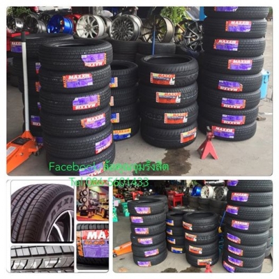 ขายยางใหม่ปี15 Maxxis MA202 195-60/65-15 ชุดละ5,500฿ ถูกที่สุด พร้อม ใส่ ถ่วงฟรี!!!