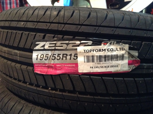ยางใหม่มือ1 Falken 195/55/15 ลดราคาสุดๆเหลือชุดเดียวงดต่อ