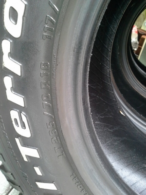 BF All USA. 265/70/16 ปลายปี11 สภาพสวยๆ 1ชุด BF All USA. 265/70/16 ปลายปี11 สภาพสวยๆ 1ชุด