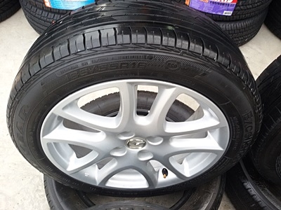 ขายล้อแม็กซ์ Mazda 2 Top16 ยาง185/55/16 ปี0813  4 ล้อ