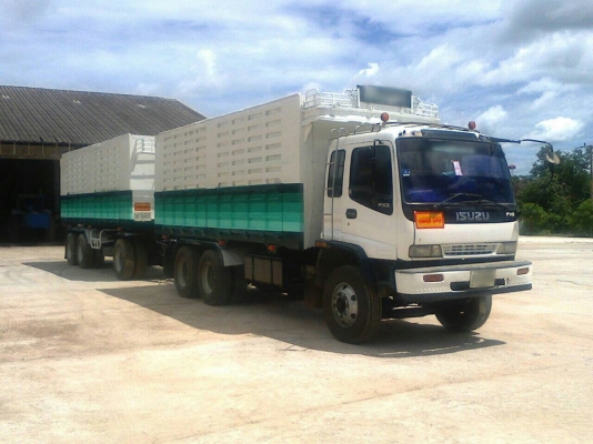 ขายรถพ่วง 22 ล้อ แม่-ลูก กระบะเหล็กคอกเกษตรดั้ม ISUZU 270 ปี.39 ลูก 3 เพลา 7.00.ม.รถสวย ราคา1550000 ต่อรอง สนใจโทรจองด่วน-